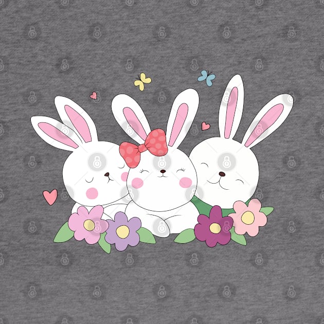 Easter Bunnies by valentinahramov